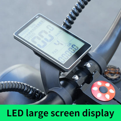 Yowamushi Pedal: [750W Snow-Proof E-Bike] 48V17.5AH Fat Tire Electric Bicycle for Adults,Shimano 7-Speed 330LBS Load,75Miles 35MPH,Turn Signals