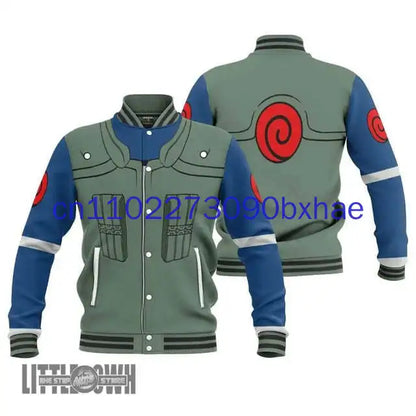 Naruto: 2025 Spring and Autumn New Baseball Jacket 3D Printed Anime Street Fashion Jacket