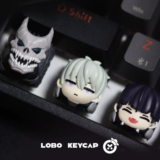 Anime Kaiju No.8 Light-Transmitting Keycaps Soshiro Hoshina Reno Ichikawa Personalized Resin Mechanical Keyboard Esc Keycap Gift