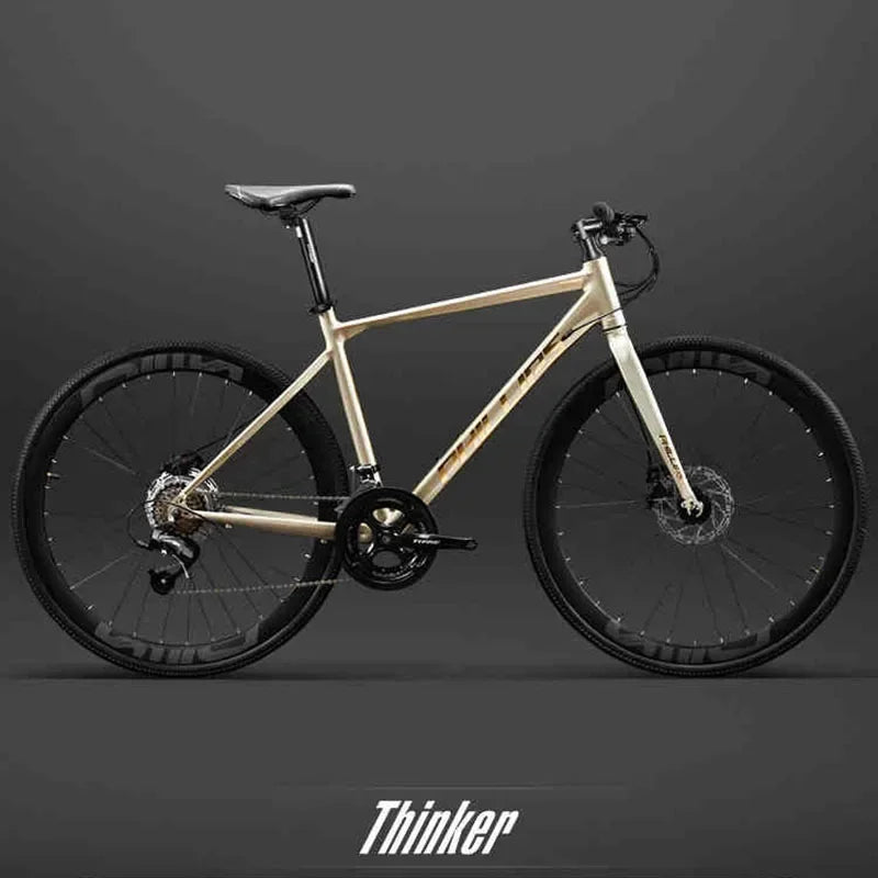 Yowamushi Pedal: 700c Aluminium Alloy Racing Road Bicycles Super light Gravel Road Bickes City Commuting Variable Speed Bicycle 27/30 Speed Bike