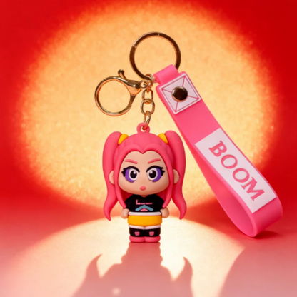 KPOP Devil Hunting Girl Group Tiger Anime Figure Toys Cute PVC Keychain Anime Student Bag Decoration Festival Gift