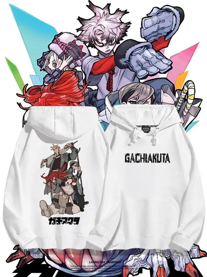 Gachiakuta:  Rudo Enjin Hoodies Men Women Fleece Warm Oversized Hooded Sweatshirt Pullover Casual Loose Street Female Male Clothes