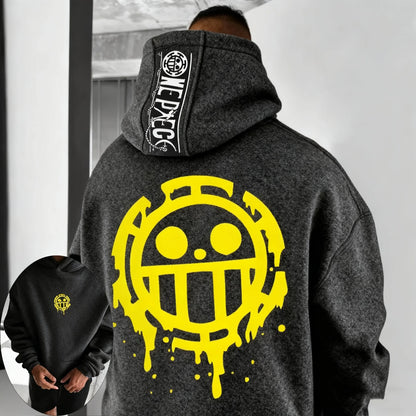 One PIece: Hoodie Sweater Trafalgar Law Japan Anime Summer Autumn New Boys Children's Long Sleeve Parent-Child Wear