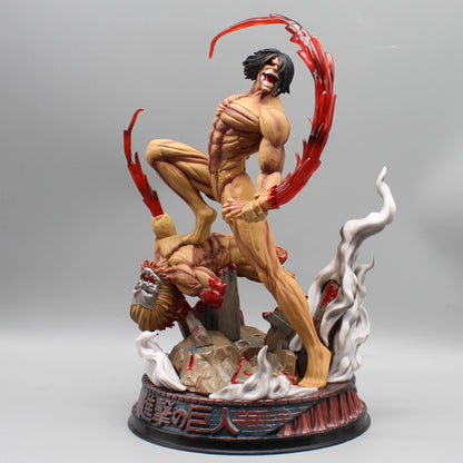 Attack On Titan: Figure The Armored Figures 29cm Titan Eren Jager Action Figurine Model Pvc GK Statue Ornament Toys Gifts