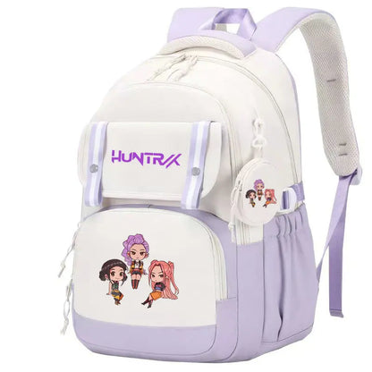 KPop Demon Hunters: Backpack Print Capacity Lightweight Daypack Schoolbag Girl Casual Travel Commute Bag