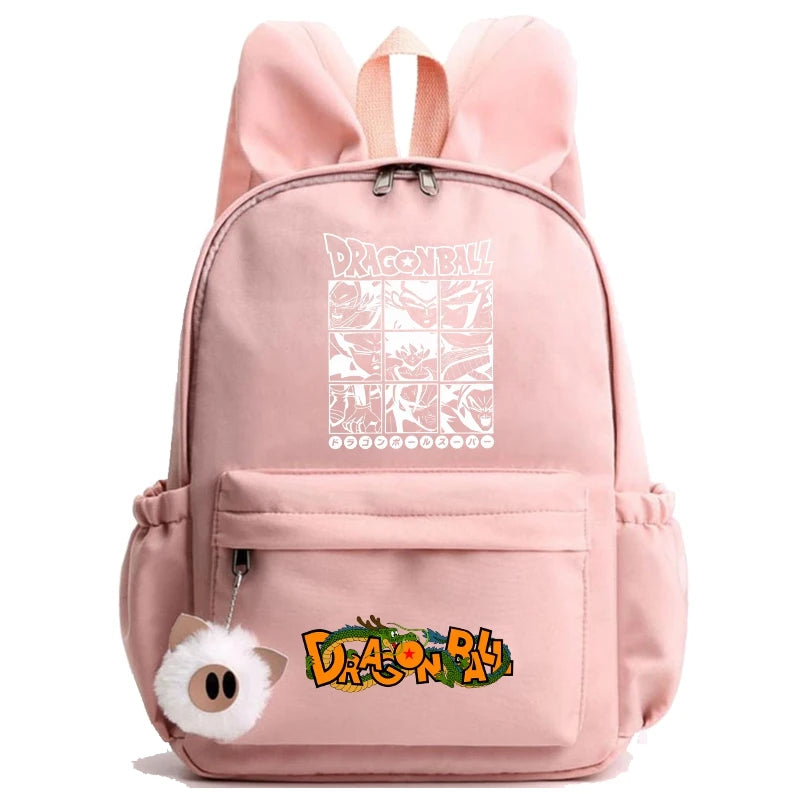 Dragon Ball: Backpack for Rucksack Rabbit Ears Casual School Bag Lunch Bag Birthday Gift Women Mochilas