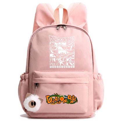 Dragon Ball: Backpack for Rucksack Rabbit Ears Casual School Bag Lunch Bag Birthday Gift Women Mochilas