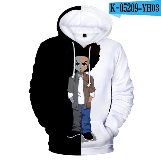 The Boondocks: Hoodies 3D Long Sleeve Sweatshirt Men's Hoodie Women Casual Harajuku Streetwear Unisex Oversized Clothes