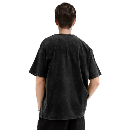 Frieren: The Slayer Heavy Metal Washed T Shirts Streetwear Hip Hop Retro T-Shirts  Tees for Men Women 100% Cotton Street Graphic