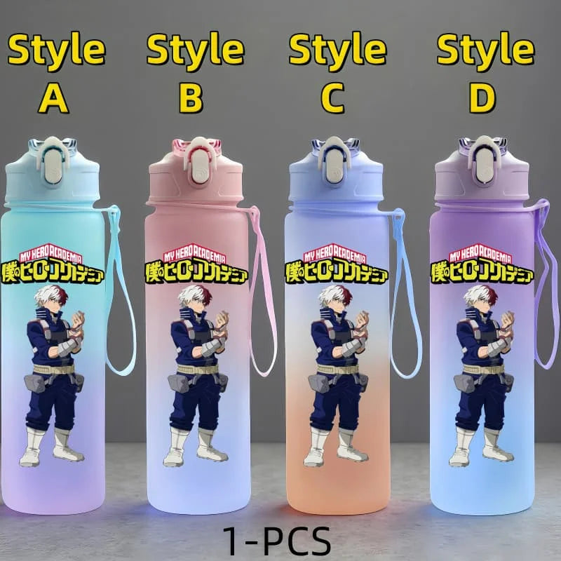 My Hero Academia: Character Water Cup Outdoor Large Capacity Portable Rope Drinking Bottle Children's Gift Drinking Kettle
