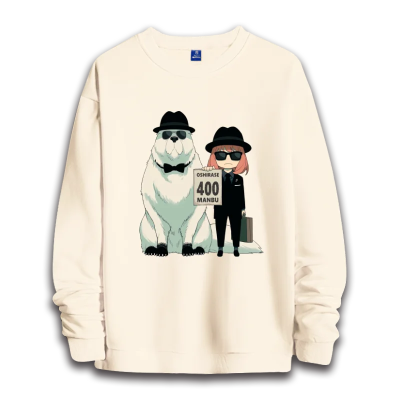 Spy x Family: anime sweatshirts  women's round neck top couple round neck hoodie couple loose casual fashion