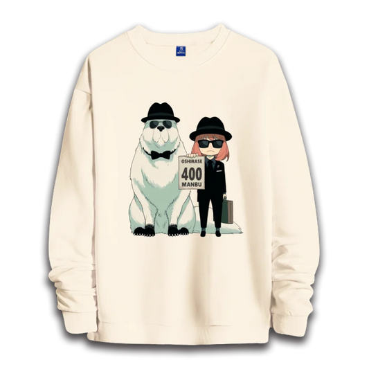 Spy x Family: anime sweatshirts  women's round neck top couple round neck hoodie couple loose casual fashion
