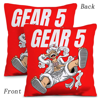 One Piece: Pillow Covers Sofa Decorative Home Double-sided Printing Short Plush Cute Cushion Cover