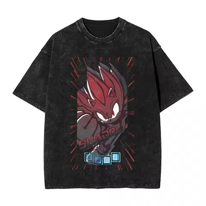 Sonic the Hedgehog: Shadow Cotton High Quality t shirt designer men t-shirts y2k streetwear manga unisex clothes
