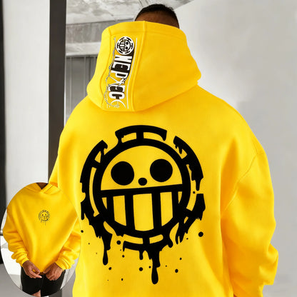 One PIece: Hoodie Sweater Trafalgar Law Japan Anime Summer Autumn New Boys Children's Long Sleeve Parent-Child Wear