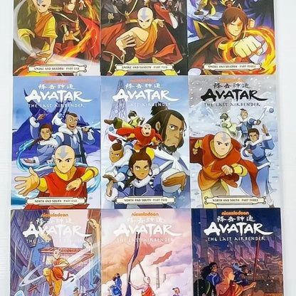 Avatar The Last Airbender: Season 1 Nine books + Season 2 Nine books English book American comics Action comedy fantasy story