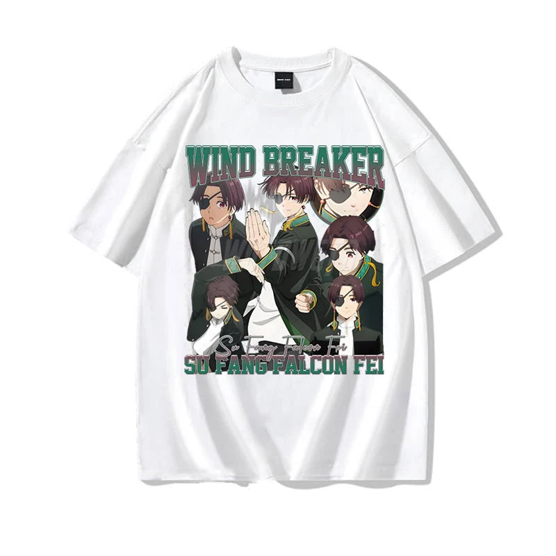 Wind Breaker:  Classic Street Clothes Gift for Him Anime Apparel Cotton Anime Soft Tee