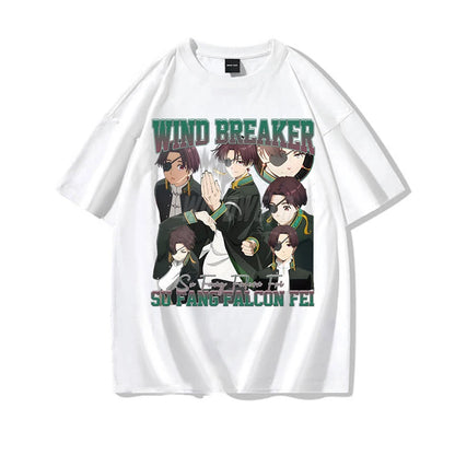 Wind Breaker:  Classic Street Clothes Gift for Him Anime Apparel Cotton Anime Soft Tee