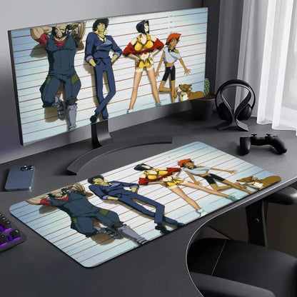 Cowboy Bebop: Mouse Pad Large Computer Mouse Pad Office Accessories XXL Pc Gamer Non-slip Deskmat Mousepad Keyboard Rubber Game