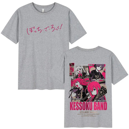 Bocchi The Rock: T Shirt Manga Hitori Gotoh Yamada Ryo Kita Ikuyo Ijichi Nijika T Shirts Cotton Casual Oversized T-shirts