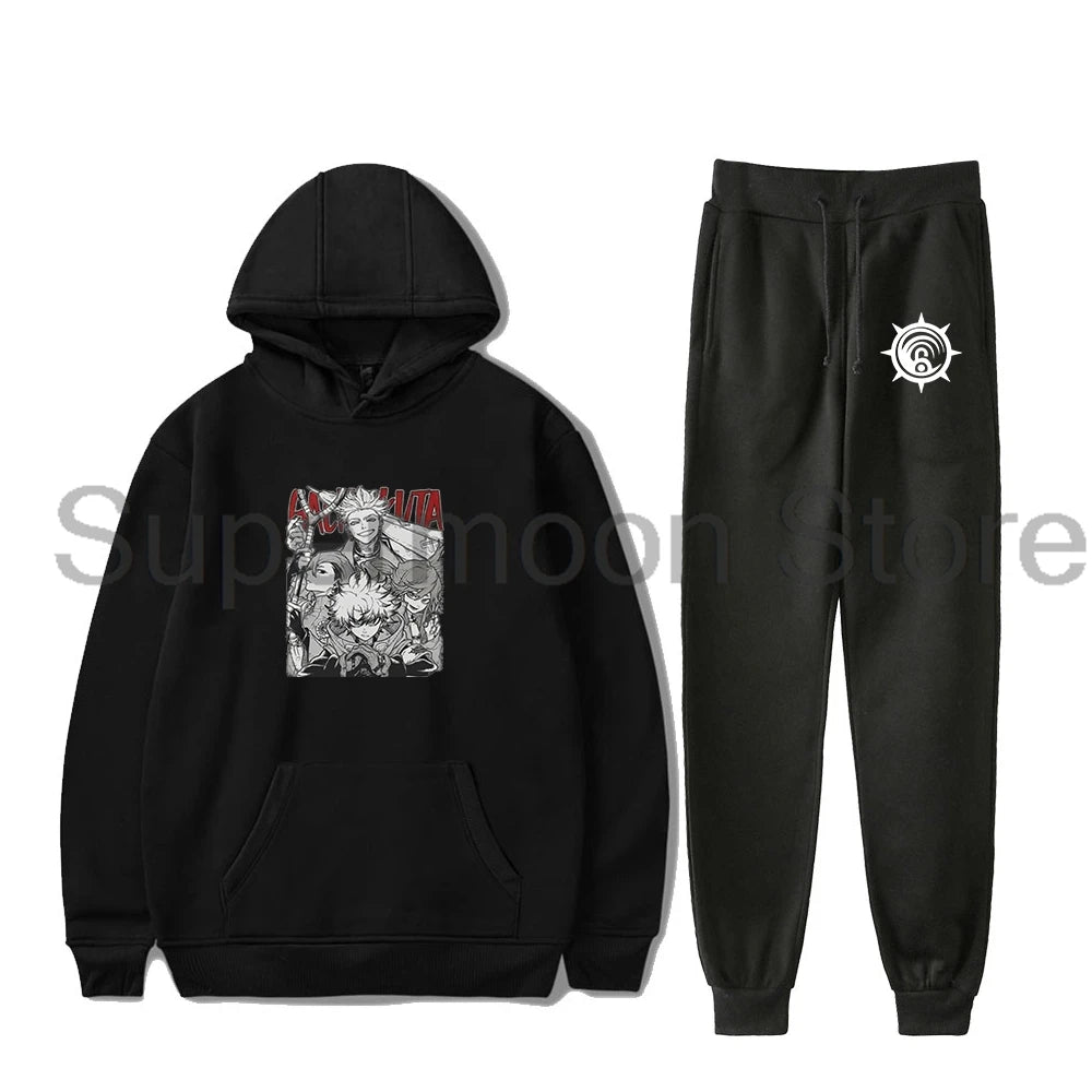 Gachiakuta: Hoodies Jogger Pants Two Piece Set Sweatshirts+Sweatpants Women Men Harajuku Outfit Sets