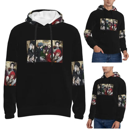 Black Butler: Sebastian Hoodies Hip Hop Pullover Autumn Winter Men's Women's Sweatshirts Long Sleeve Tops
