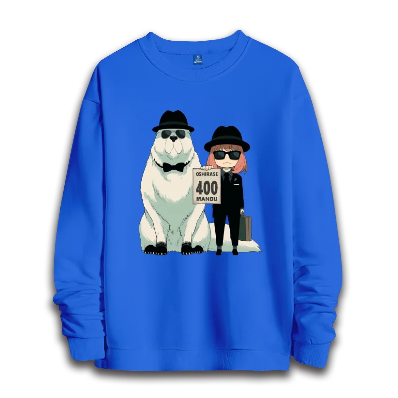 Spy x Family: anime sweatshirts  women's round neck top couple round neck hoodie couple loose casual fashion