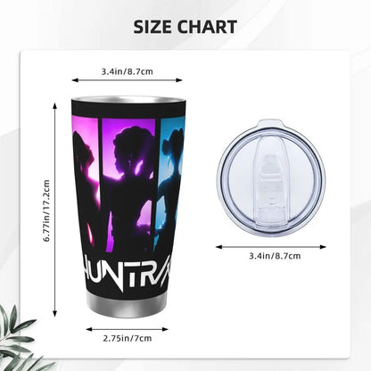 KPop Demon Hunters - Derpy  Insulated Tumbler with Lid Vacuum Thermal Mug Outdoor Travel Car Bottle Cup, 20oz