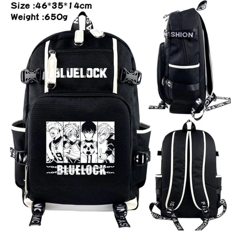 Blue Lock: Rin Itoshi Isagi Yoichi Backpack Schoolbag Shoulder Mochila