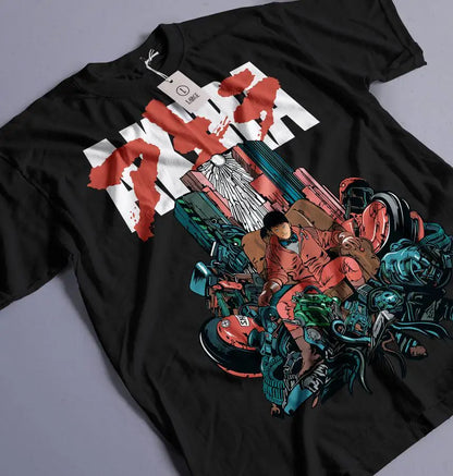 Akira: Manga T-shirt  Women Anime Neo Tokyo  Movie Science Fiction Shotaro Kaneda Y2K TOP Tshirt Washed Vintage T Shirts Male Top