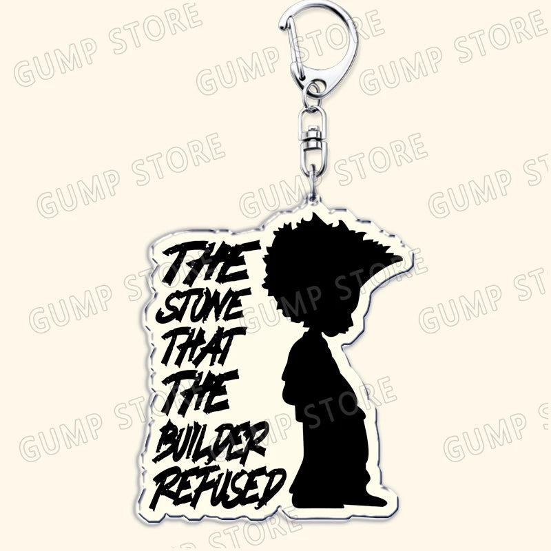 The Boondocks: Keychains for Accessories Bag Huey Riley Scarface Freeman Keyrings Jewelry Fans Gifts