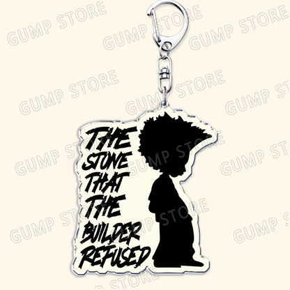 The Boondocks: Keychains for Accessories Bag Huey Riley Scarface Freeman Keyrings Jewelry Fans Gifts