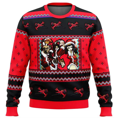 Cowboy Bebop: Ugly Christmas Sweater 2024 Fashion Pullover Tops Sweatshirt