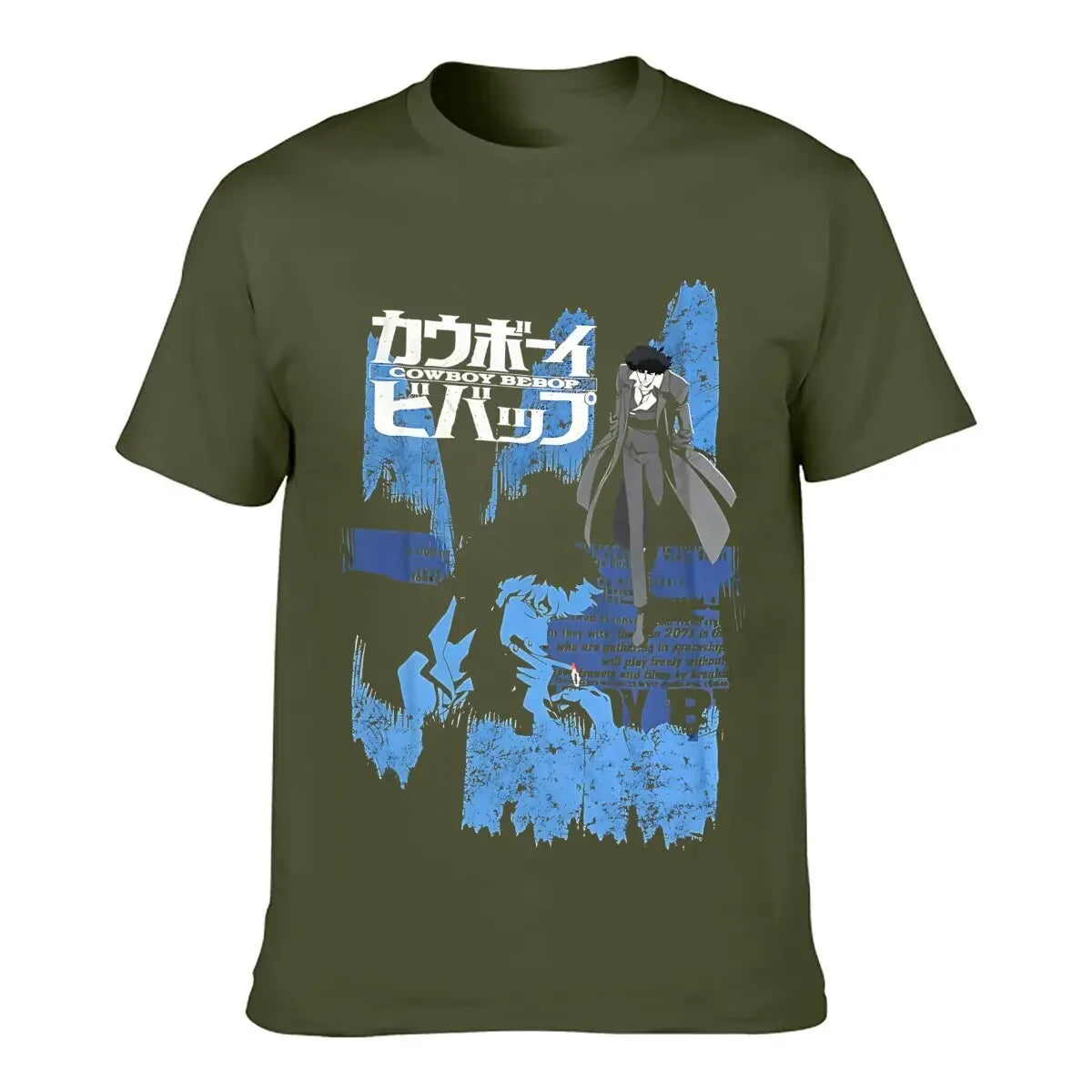 Cowboy Bebop : New Fashion Top Tees Spike Anime Opening Credits Officially Printed heavyweight Sweatshirt Licensed Adult T-Shirt