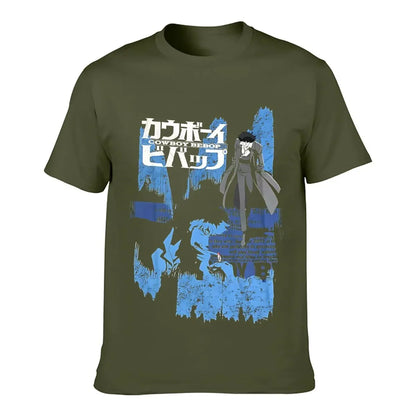 Cowboy Bebop : New Fashion Top Tees Spike Anime Opening Credits Officially Printed heavyweight Sweatshirt Licensed Adult T-Shirt