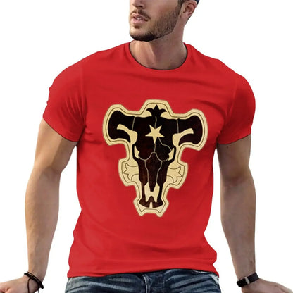 Black Clover: Black Bull T-Shirt tees aesthetic clothes cotton t-shirt Summer fashion New Arrival Cotton Short Sleeve