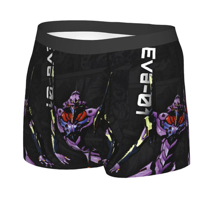 Evangelion: Underwear Mecha Style Doomsday Animation Boxer Briefs Stretch Shorts Panties Underpants