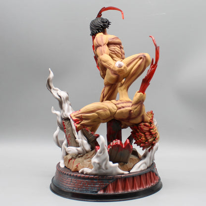 Attack On Titan: Figure The Armored Figures 29cm Titan Eren Jager Action Figurine Model Pvc GK Statue Ornament Toys Gifts