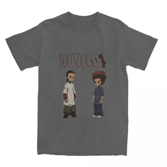 The Boondocks: Riley Huey Freeman T Shirt Stuff 100% Cotton Clothes Vintage Short Sleeve Tee Graphic Printing T-Shirt
