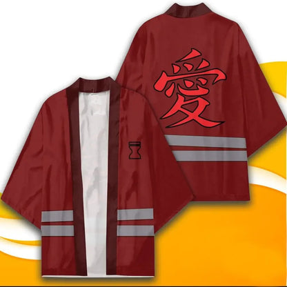 Naruto: Akatsuki Uzumaki Itachi Red Cloud Kimono Shirt Haori Yukata Printing Cosplay Robe Costume Christmas Festival Gifts