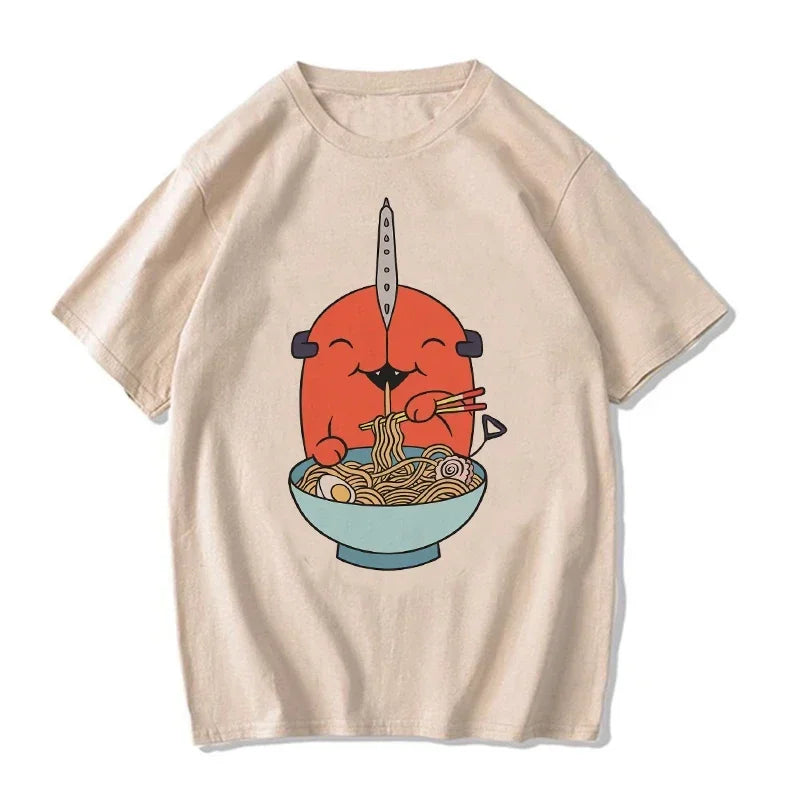 Chainsaw Man:  T Shirt Cartoon Pochita T-shirt Makima Harajuku Graphic Tees Clothing Tops Tshirt Manga
