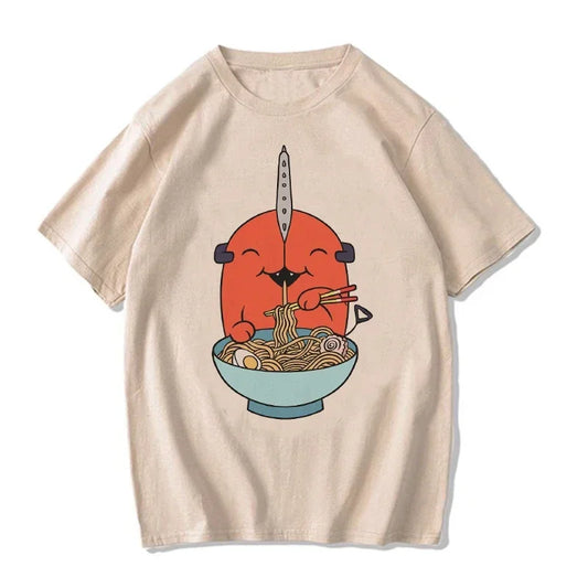 Chainsaw Man:  T Shirt Cartoon Pochita T-shirt Makima Harajuku Graphic Tees Clothing Tops Tshirt Manga
