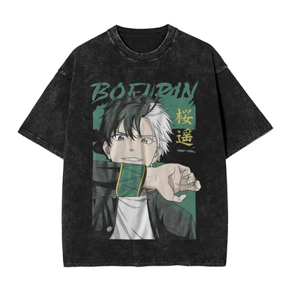 Wind Breaker: Jo Togame Washed T Shirt Novelty Harajuku Oversize Tee T-Shirts 100% Cotton