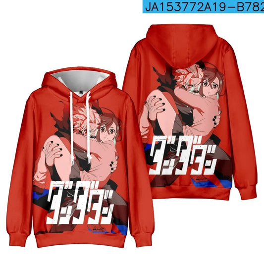 Dandadan: Okarun hooded drawstring pocket sweatshirt men/women harajuku Pullovers Vintage 90s Fashion