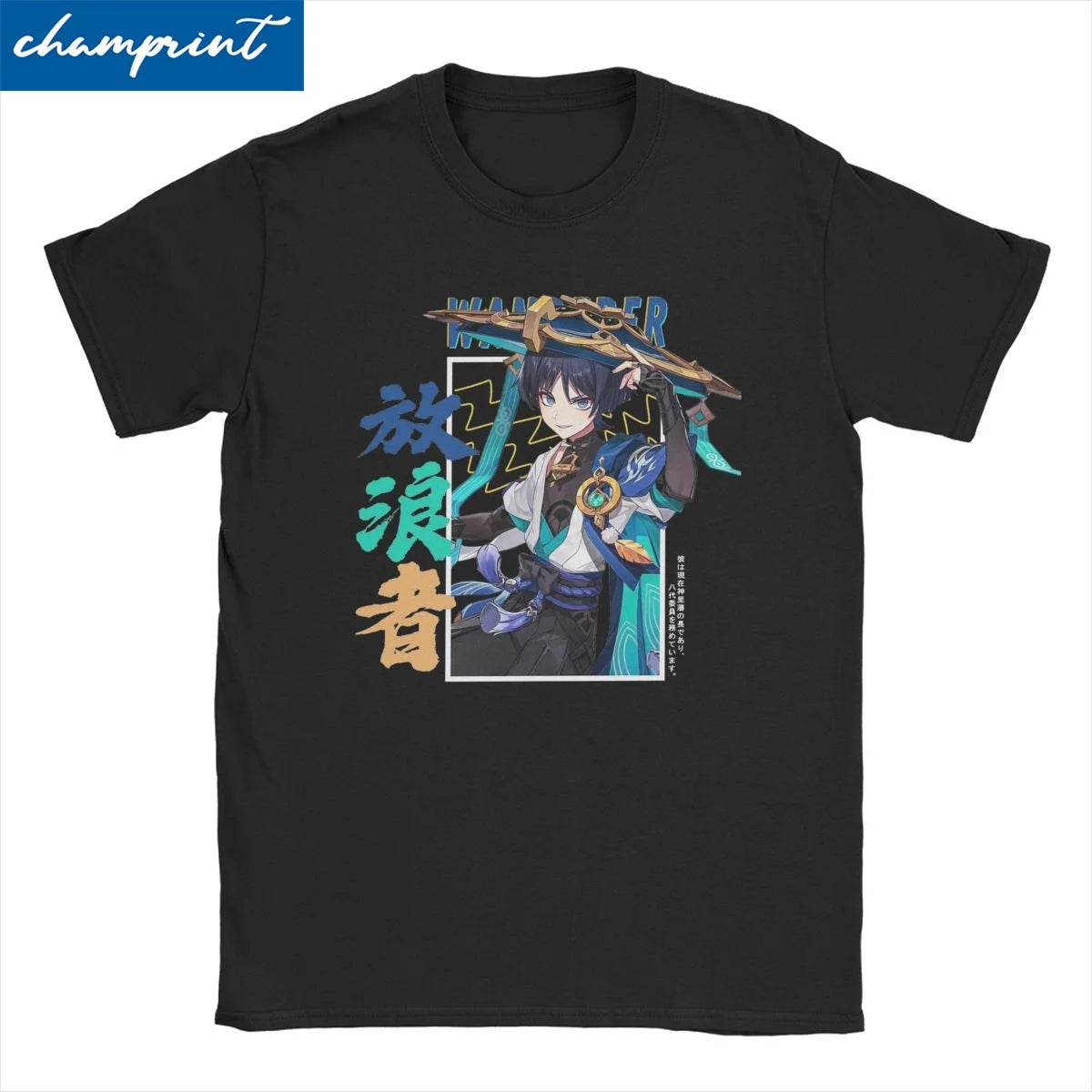 Genshin Impact: Wanderer Scaramouche for Men Women T Shirt Vintage Tee Shirt Short Sleeve T-Shirt 100% Cotton Summer Clothing