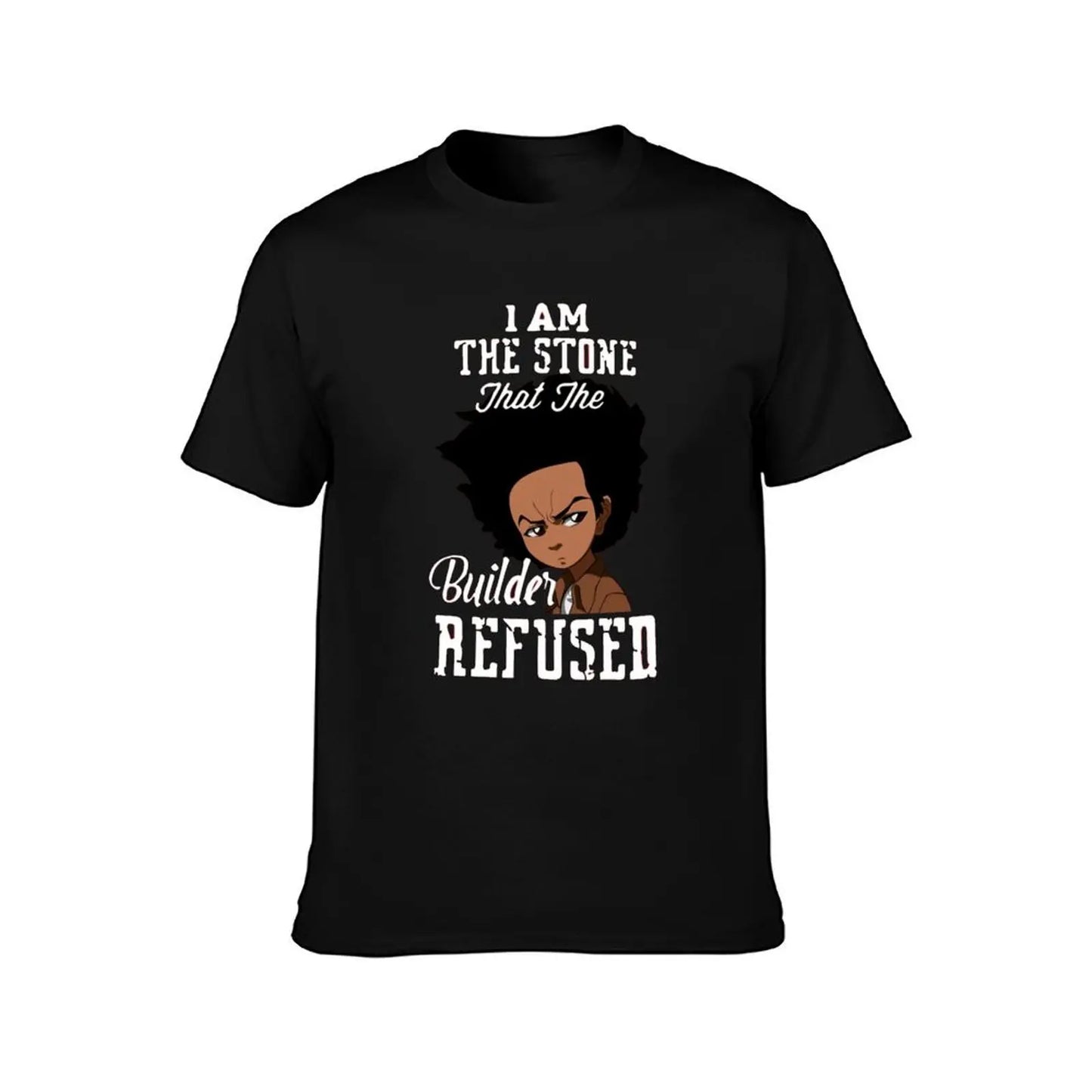 The Boondocks: funny T-Shirt shirts graphic tees customs design your own summer clothes blue lock mens big and tall t shirts