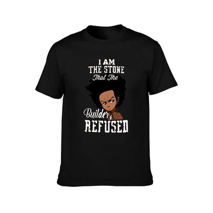 The Boondocks: funny T-Shirt shirts graphic tees customs design your own summer clothes blue lock mens big and tall t shirts