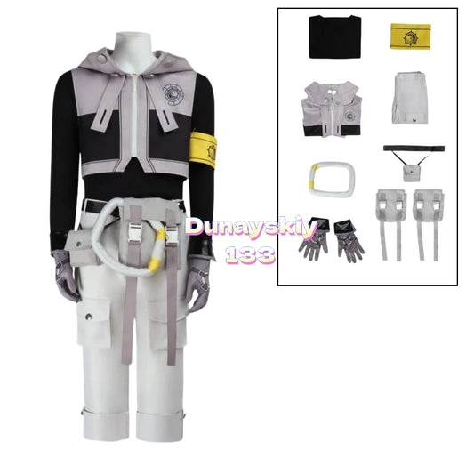 Gachiakuta: Rudo Surebrec Anime Cosplay Costume - Akuta Cleaners Uniform with Hoodie & Gloves, Perfect Props for Halloween