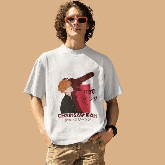 Chainsaw Man: Harajuku Trend Fashion Oversized Anime Peripheral Clothing T-shirt
