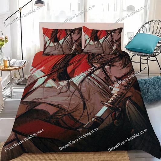 Hell's Paradise: Jigokuraku Duvet Cover Set Home Style Bedding Soft Laundry Cotton Bed Student Dormitory Gift